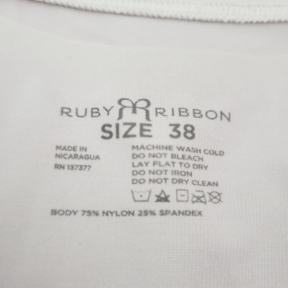 Ruby Ribbon White Shapewear Camisole - Picture 6 of 6